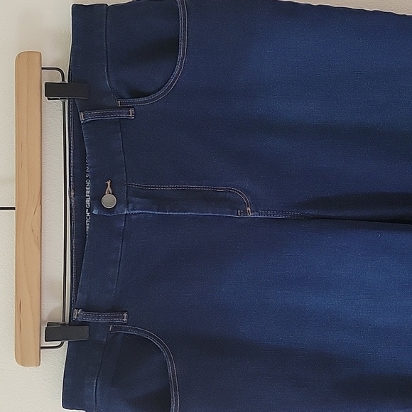 Chico's Perfect Stretch Girlfriend Slim Leg Ankle Jeans Size 16 - Picture 2 of 9